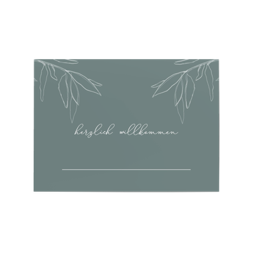 Tischkarten Hochzeit, Evergreen
