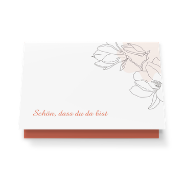 Tischkarten Hochzeit, Magnolia