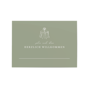 Tischkarten Hochzeit, Lovelines