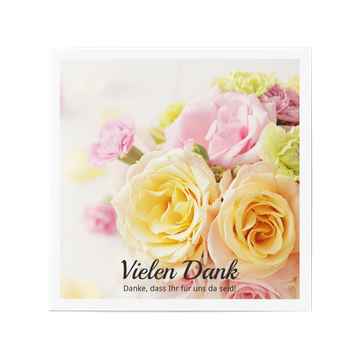 Hochzeit Blanko Karten selbst gestalten, Quadrat - Ein Foto