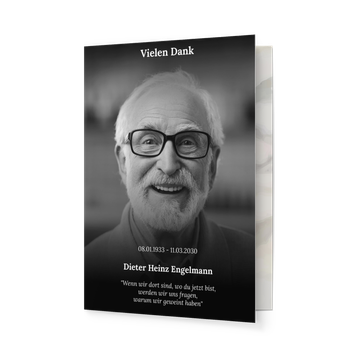 Sterbebilder selbst gestalten, Zitat Portrait