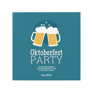Einladungskarten Oktoberfest, Bierknall
