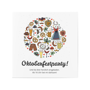 Einladungskarten Oktoberfest, Symbole
