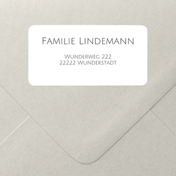 Adressaufkleber online bestellen, Classic