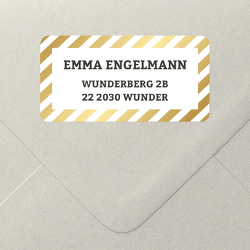 Adressaufkleber Geburtstag, Konfettiregen