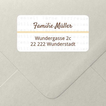 Adressaufkleber
