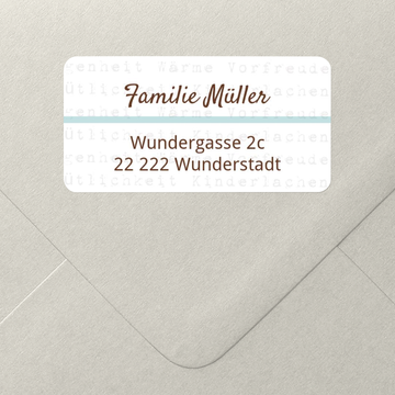 Adressaufkleber