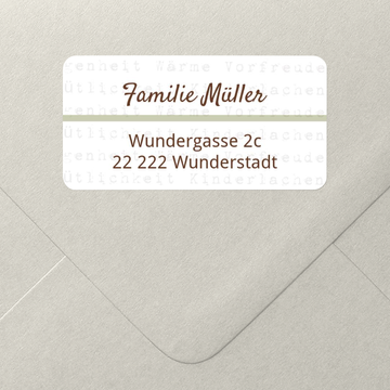 Adressaufkleber