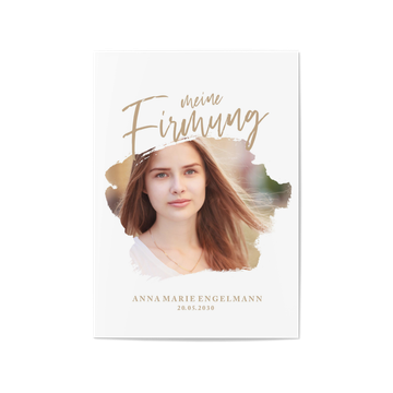 Einladungskarten Firmung, Aquarellfenster