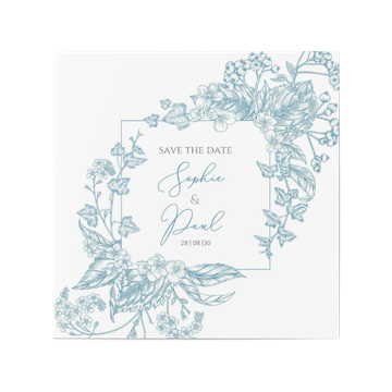 Save the Date Karten, Vintage Bouquet