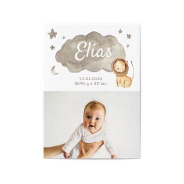 Geburtskarten, Löwenbaby