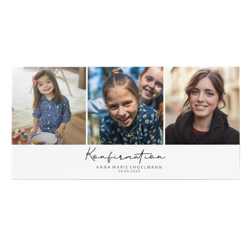 Einladungskarten Konfirmation, Zeit vergeht