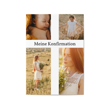 Einladungskarten Konfirmation, Bilderkreuz