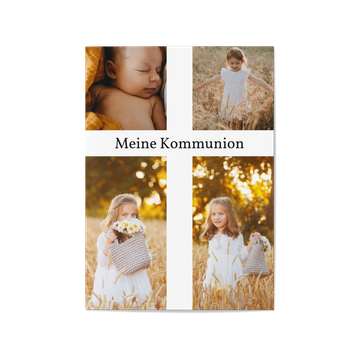 Einladungskarten Kommunion, Bilderkreuz