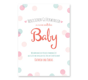 Grußkarten Geburt