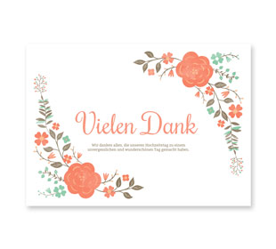 Dankeskarten Hochzeit