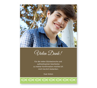 Danksagungskarten Konfirmation