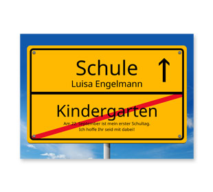 Einladungskarten Einschulung
