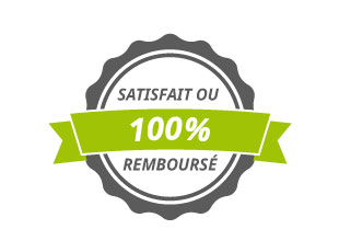 100% SATISFAIT OU REMBOURSÉ !