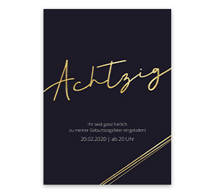 Einladung 80. Geburtstag