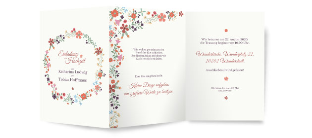 Hochzeitskarten - Einladungskarten Hochzeit