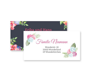 Adressaufkleber Hochzeit