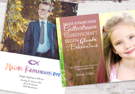 Einladungskarten Kommunion