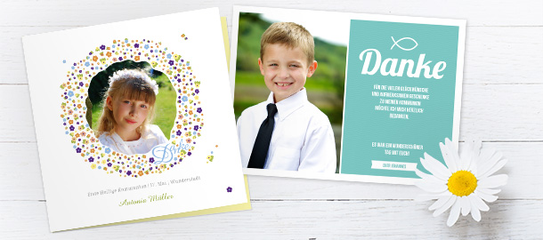 Dankeskarten Kommunion