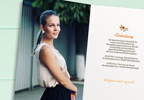 Einladungskarten Konfirmation