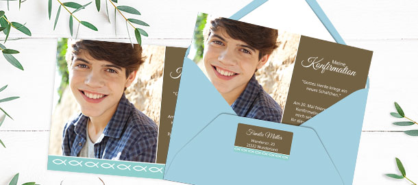 Adressaufkleber Konfirmation