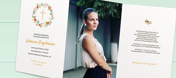 Einladungskarten Konfirmation