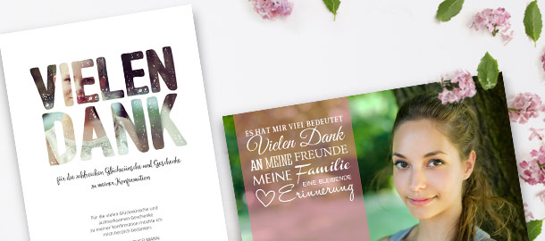 Danksagungen Konfirmation