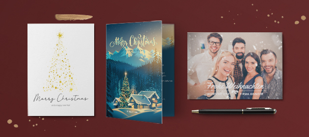 Geschäftliche Weihnachtskarten
