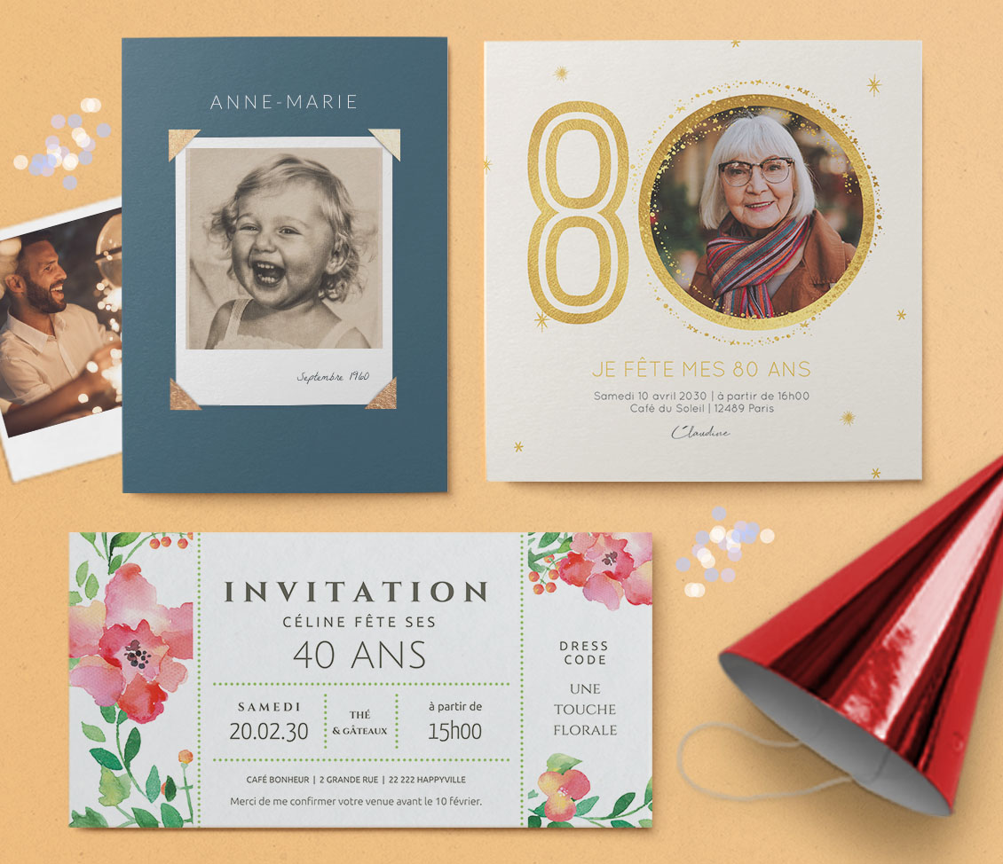 Invitations anniversaire